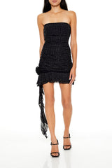 Rhinestone Ruffle Tube Mini Dress | Forever 21 Womens