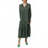 Zamara Tie Neck Long Sleeve Tier Maxi Dress | Forever 21 Womens