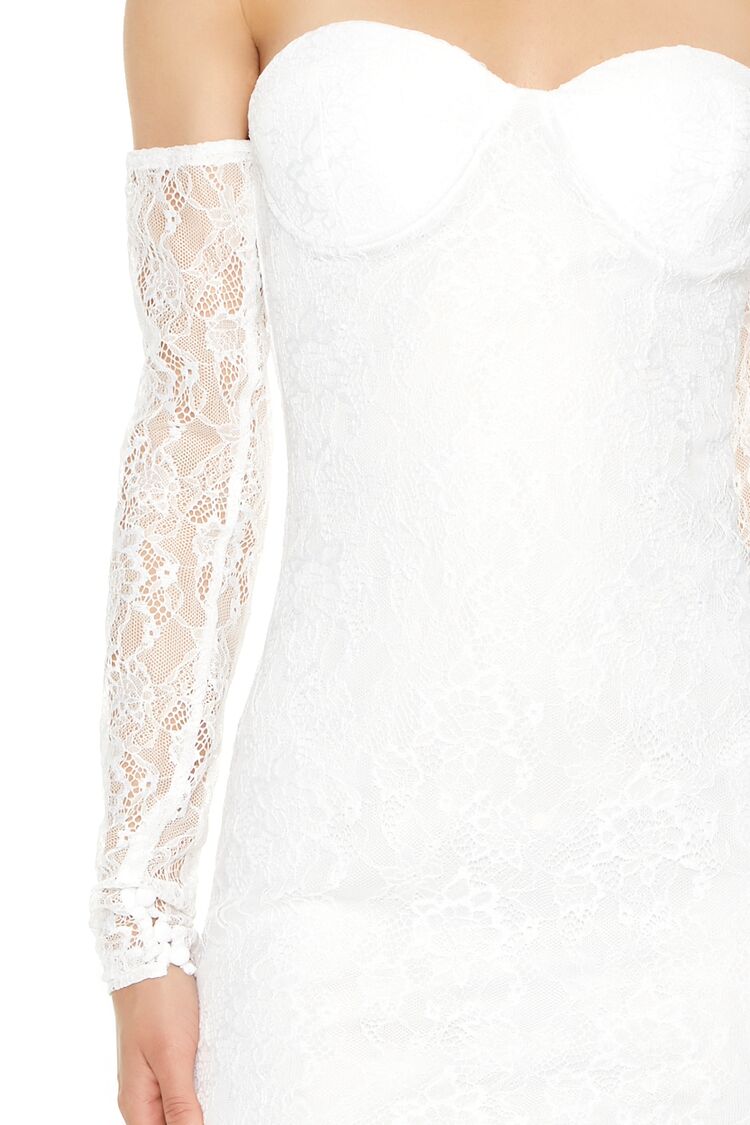 Lace Off-the-Shoulder Mini Dress | Forever 21 Womens