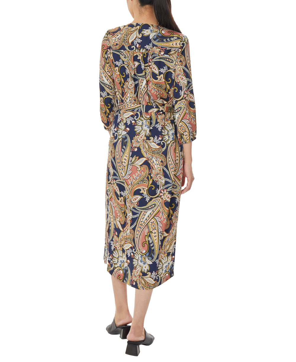 V-Neck Midi Dress with Tie Waist | Forever 21 Womens