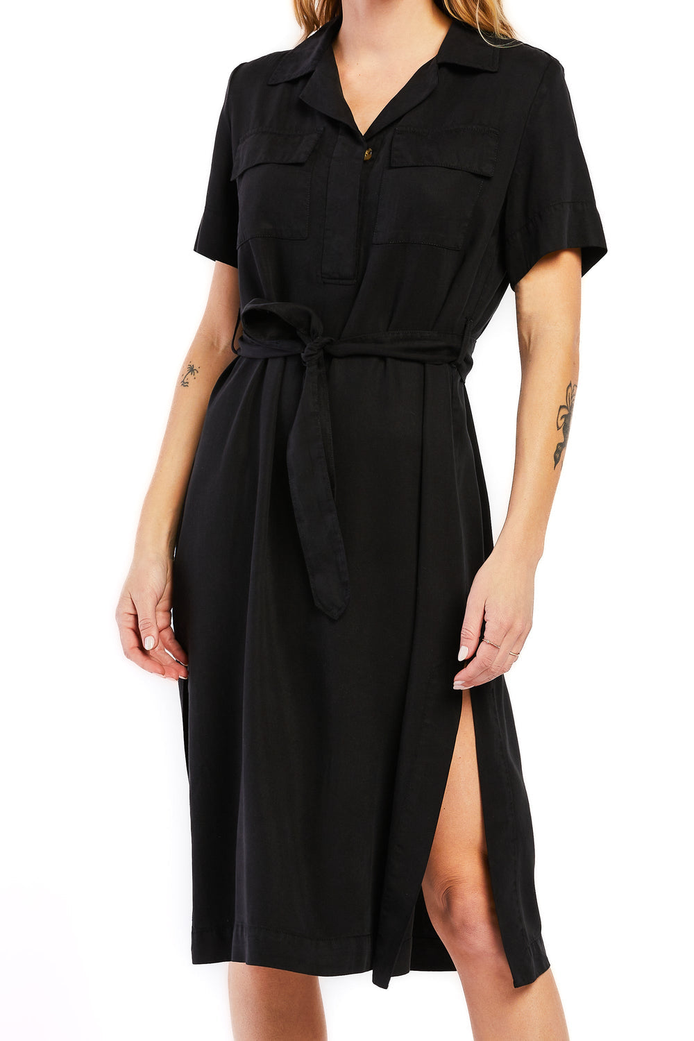Short Sleeve Half Button Pop Over Shirt Dress | Forever 21 Womens