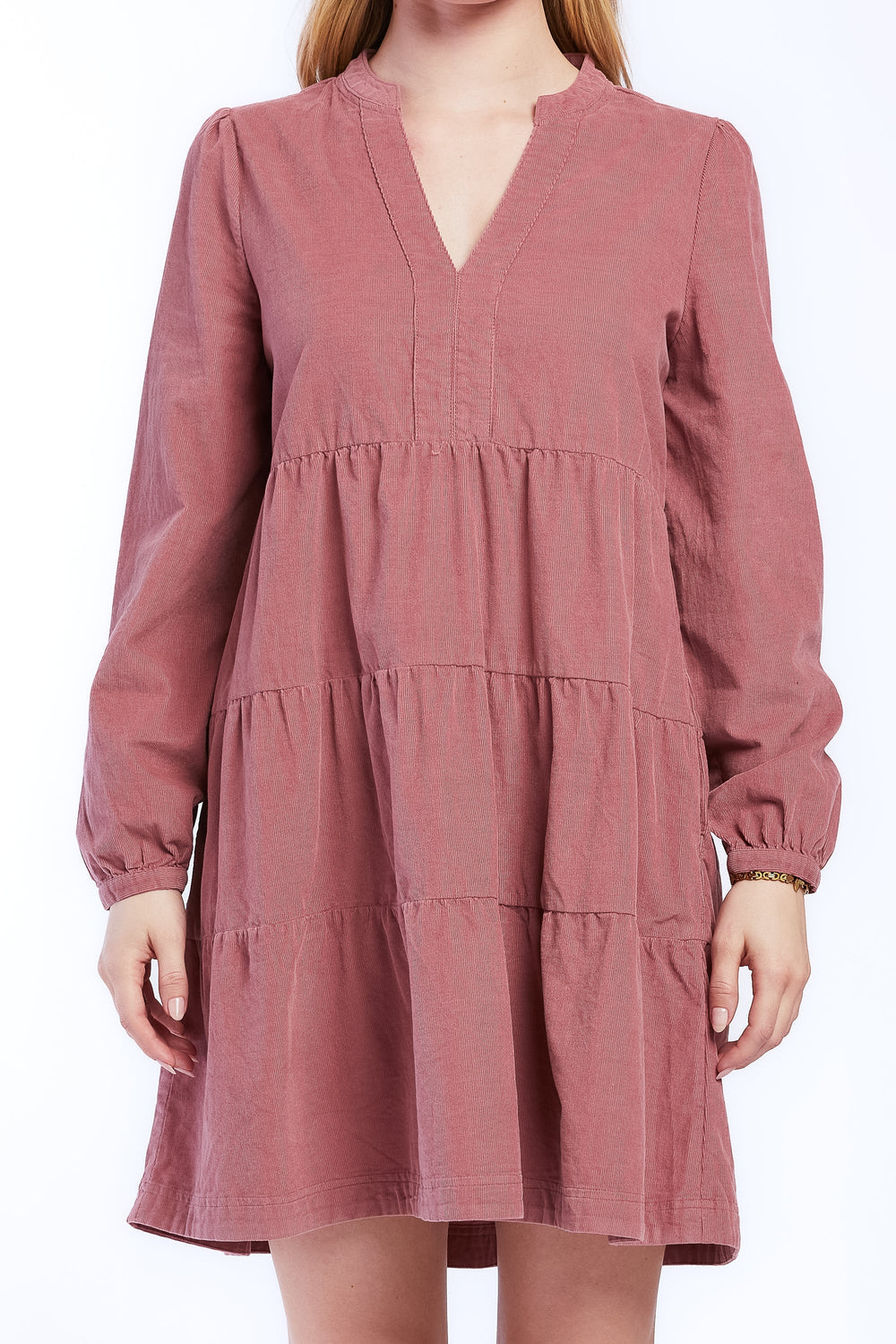 Sherin Long Sleeve Tiered Baby Doll Dress | Forever 21 Womens