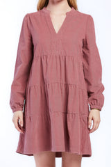 Sherin Long Sleeve Tiered Baby Doll Dress | Forever 21 Womens