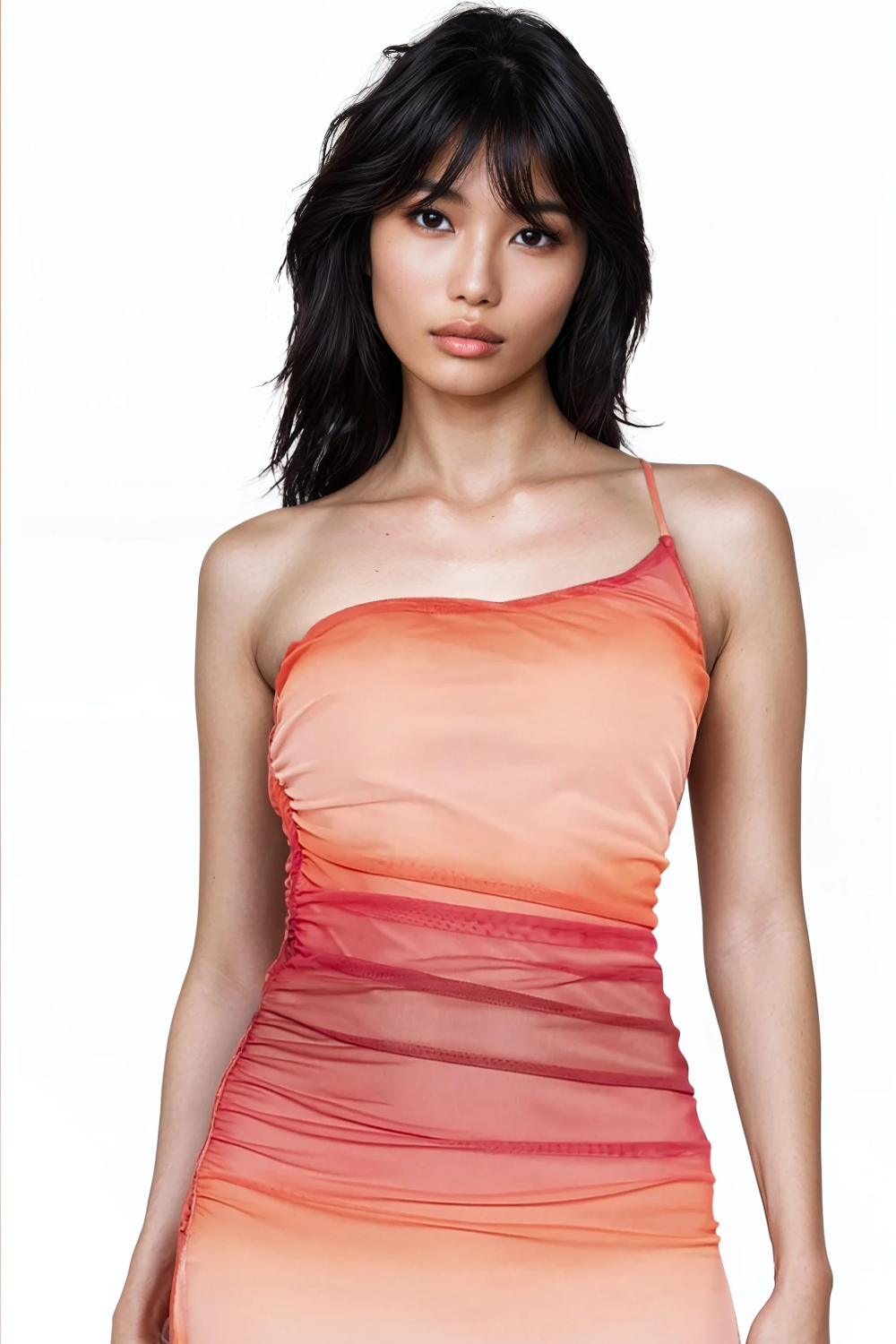 Gradient One-Shoulder Midi Dress | Forever 21 Womens