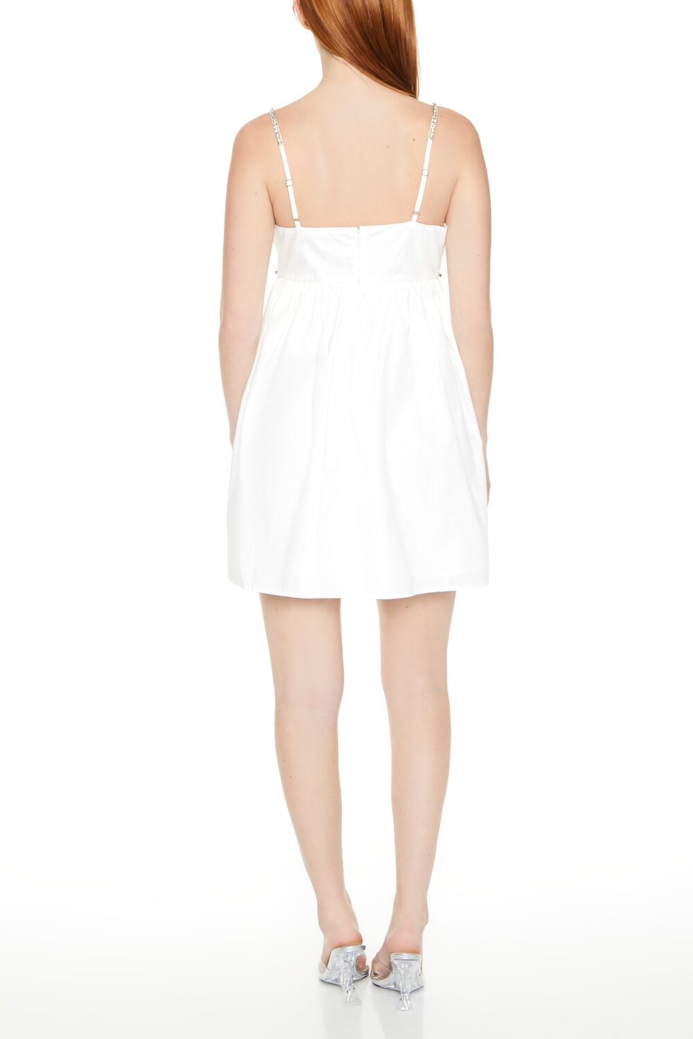 Rhinestone Babydoll Mini Dress | Forever 21 Womens