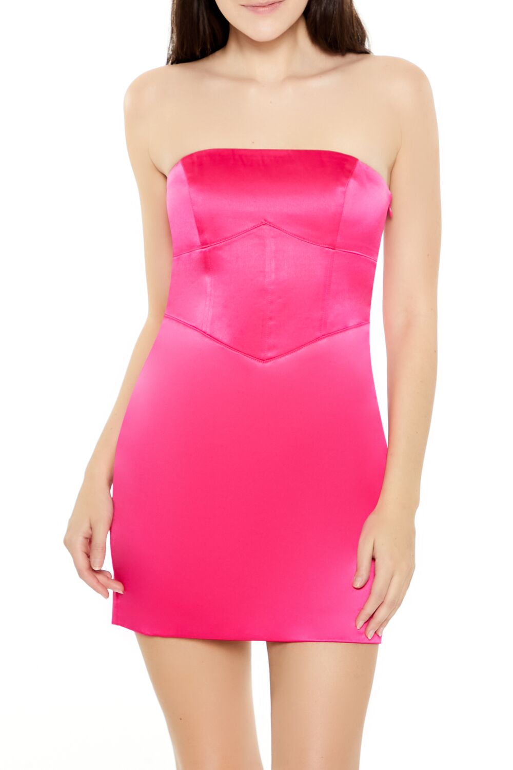 Lace-Up Corset Tube Mini Dress | Forever 21 Womens