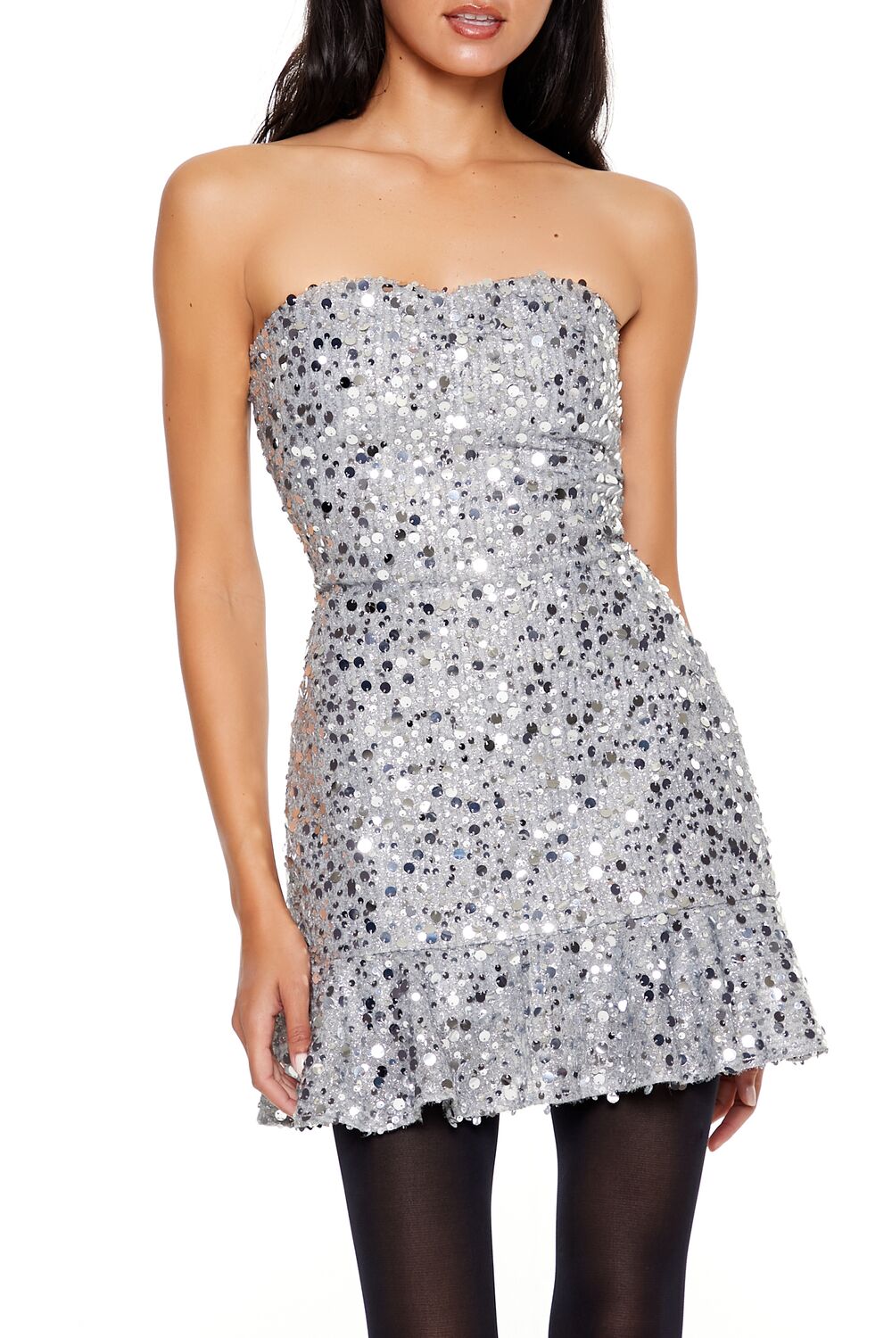 Sequin Sweetheart Mini Dress | Forever 21 Womens