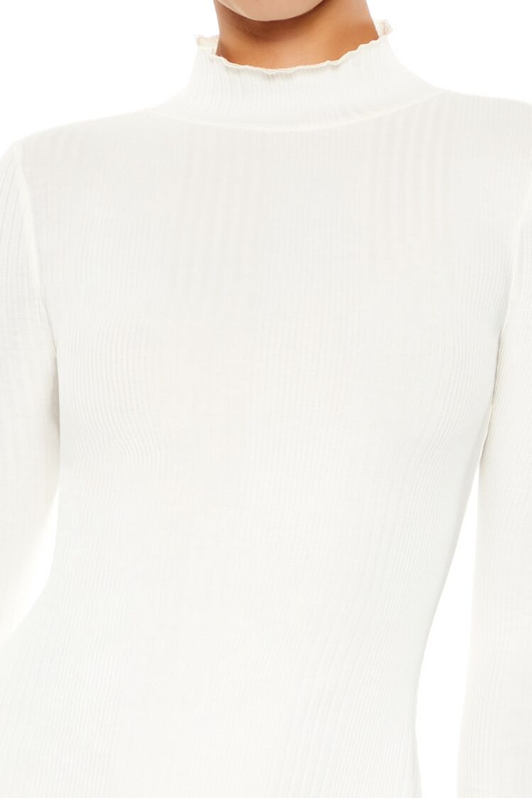 Ribbed Knit Mock Neck Mini Dress | Forever 21 Womens