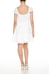 Eyelet Bustier Flounce Mini Dress | Forever 21 Womens