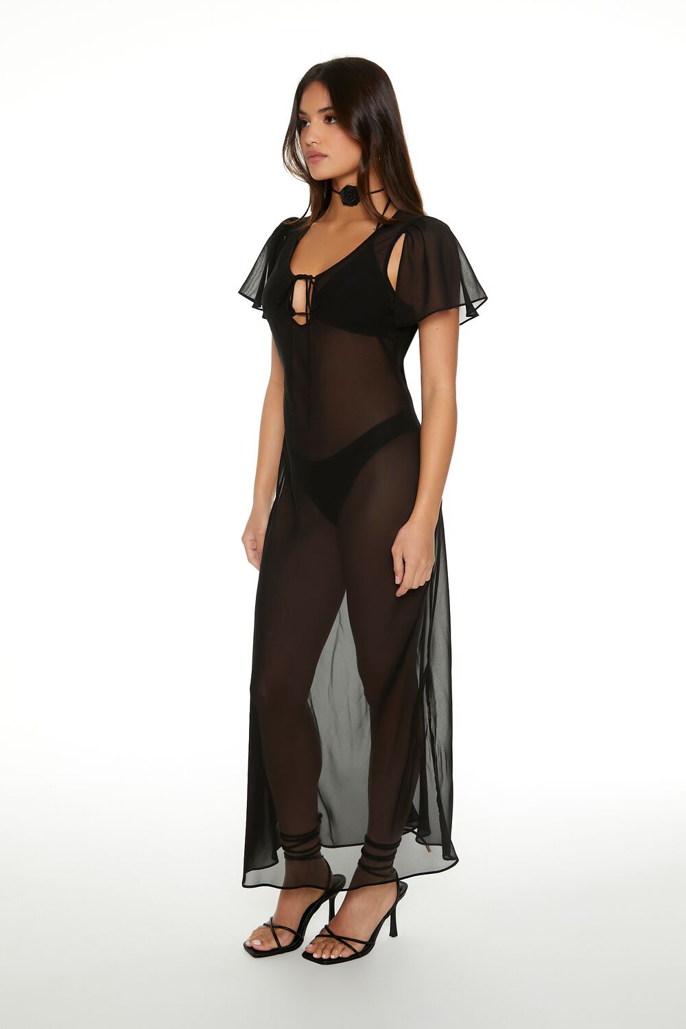 Sheer Chiffon Maxi Dress | Forever 21 Womens