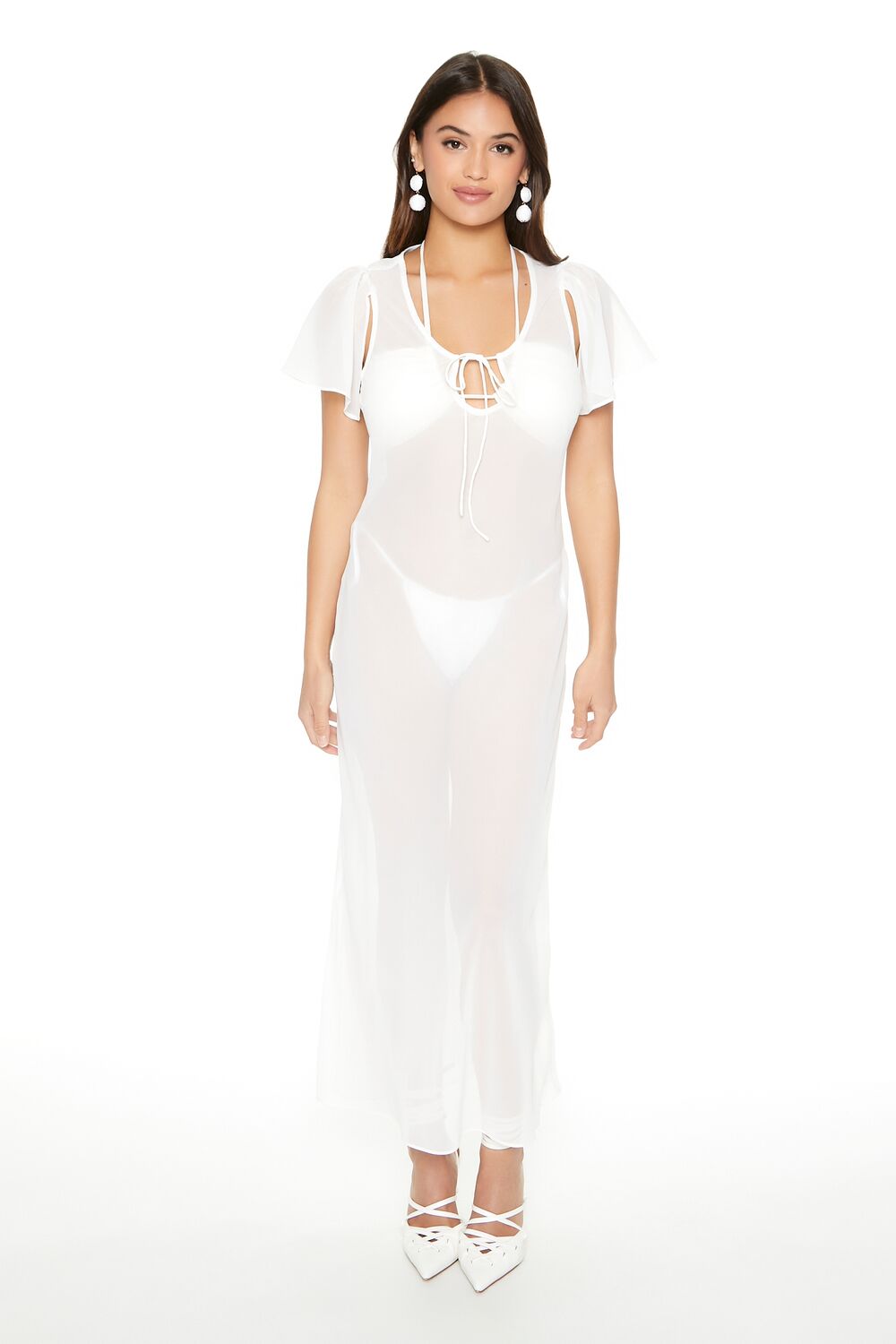 Sheer Chiffon Maxi Dress | Forever 21 Womens
