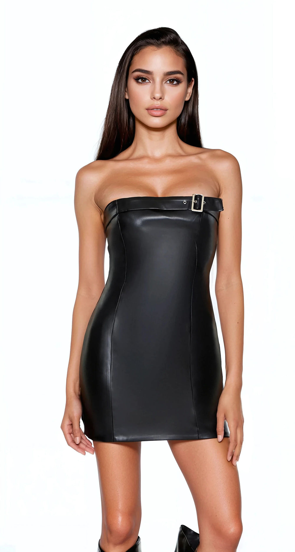 Faux Leather Tube Mini Dress | Forever 21 Womens
