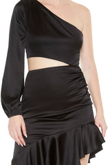 Asymmetrical One-Shoulder Midi Dress | Forever 21 Womens
