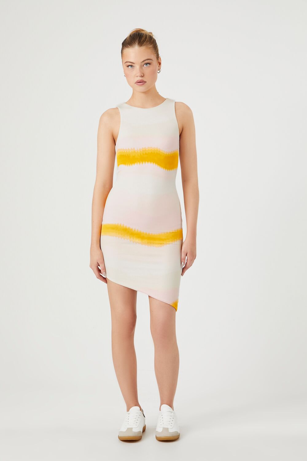 Tie-Dye Striped Mini Dress | Forever 21 Womens