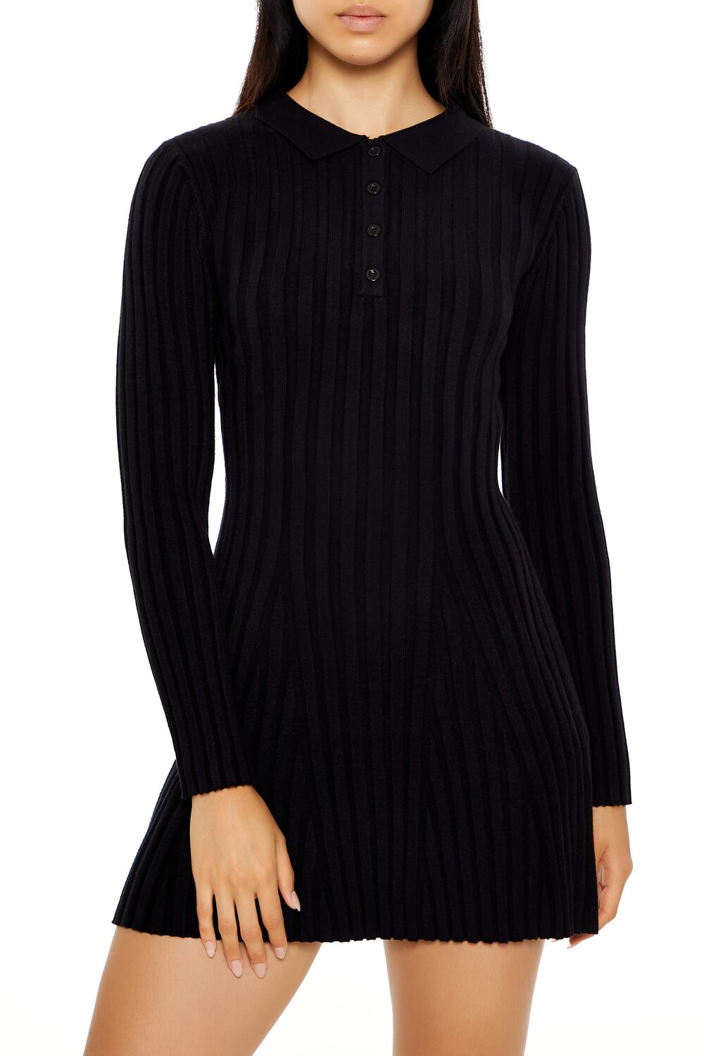 Sweater Shirt Mini Dress | Forever 21 Womens