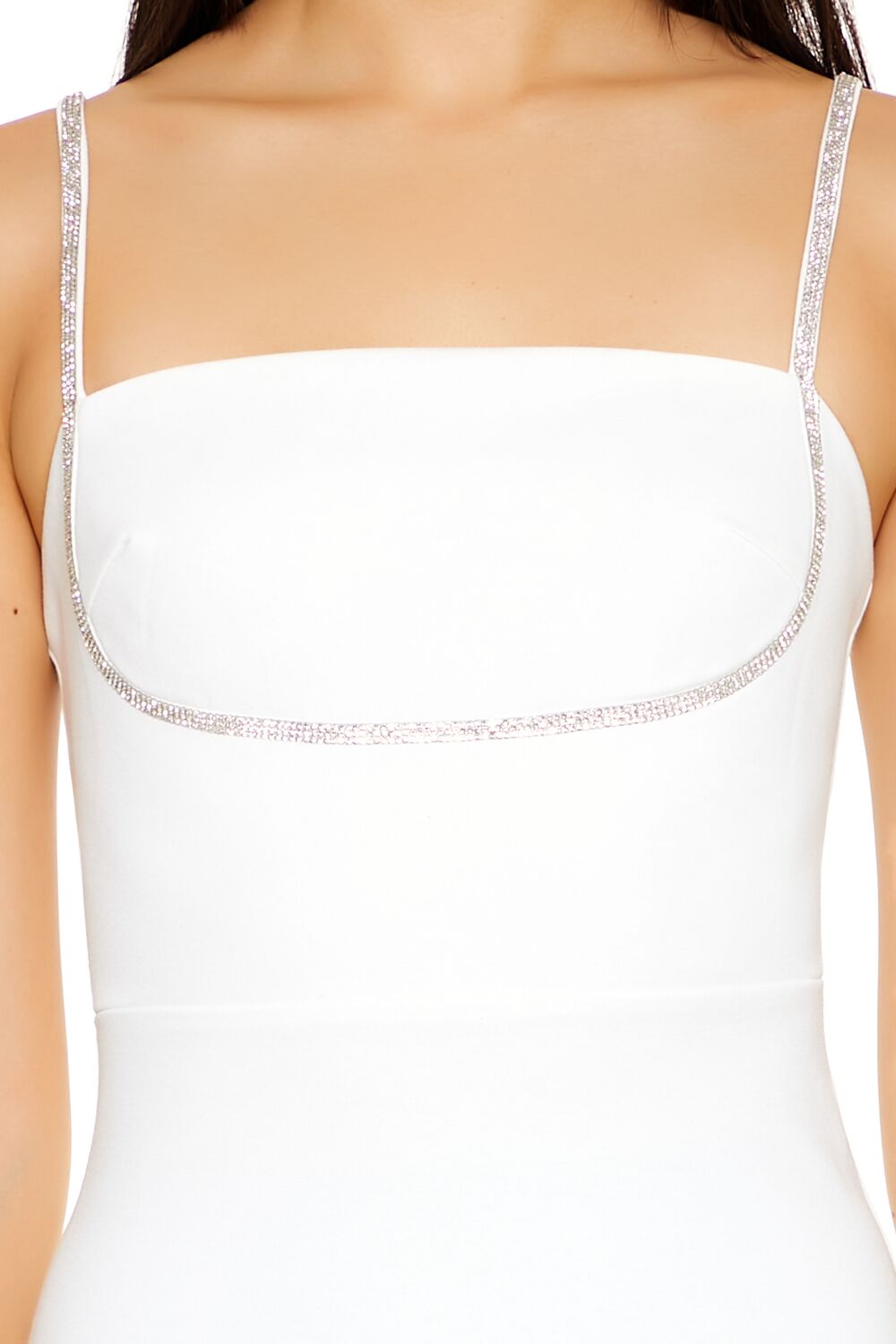 Rhinestone-Trim Cami Mini Dress | Forever 21 Womens