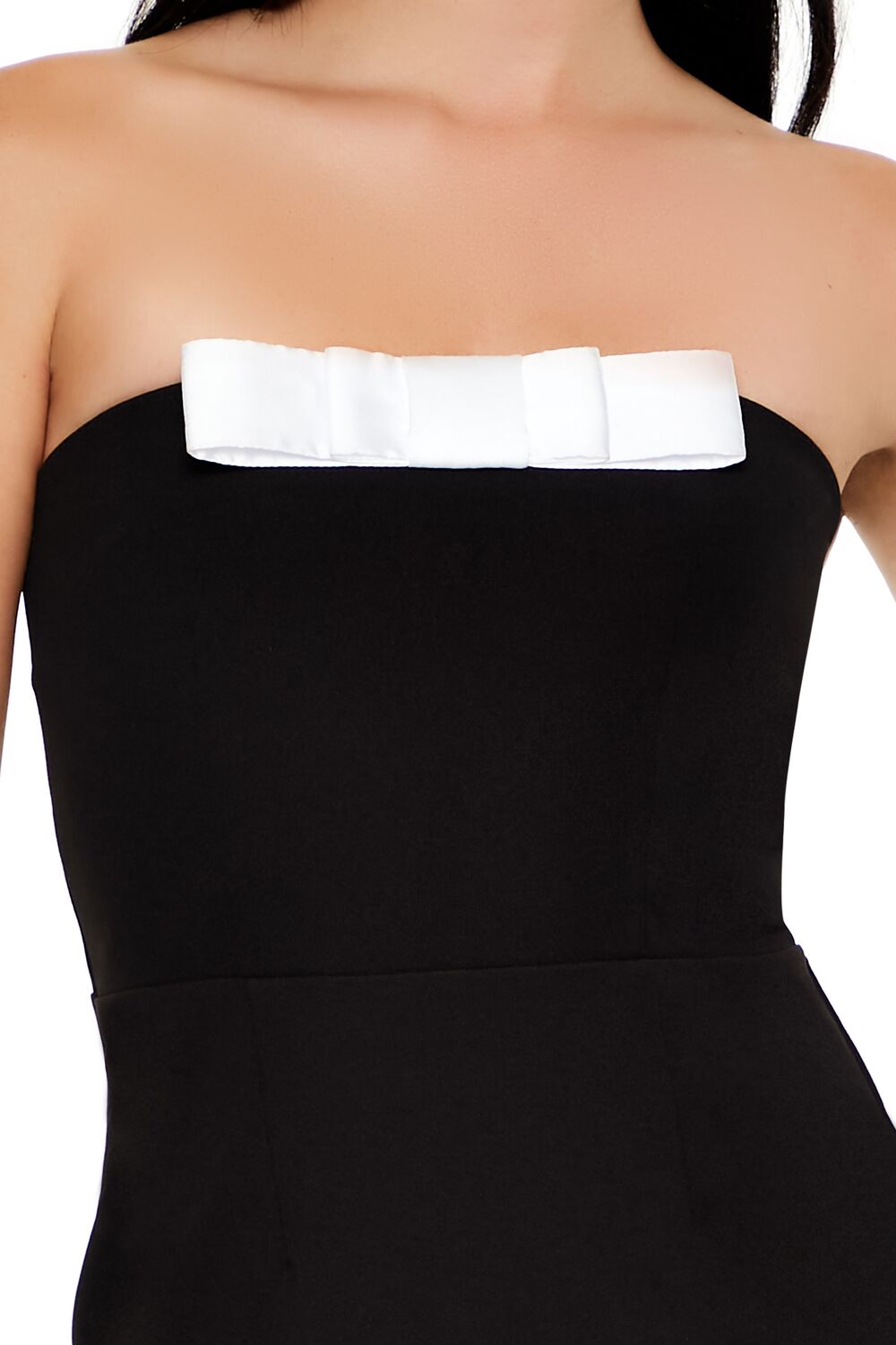 Two-Tone Bow Tube Mini Dress | Forever 21 Womens