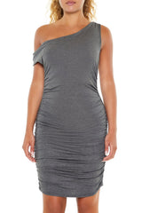 Ruched One-Shoulder Mini Dress | Forever 21 Womens