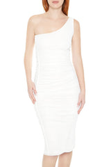 Mesh One-Shoulder Midi Dress | Forever 21 Womens