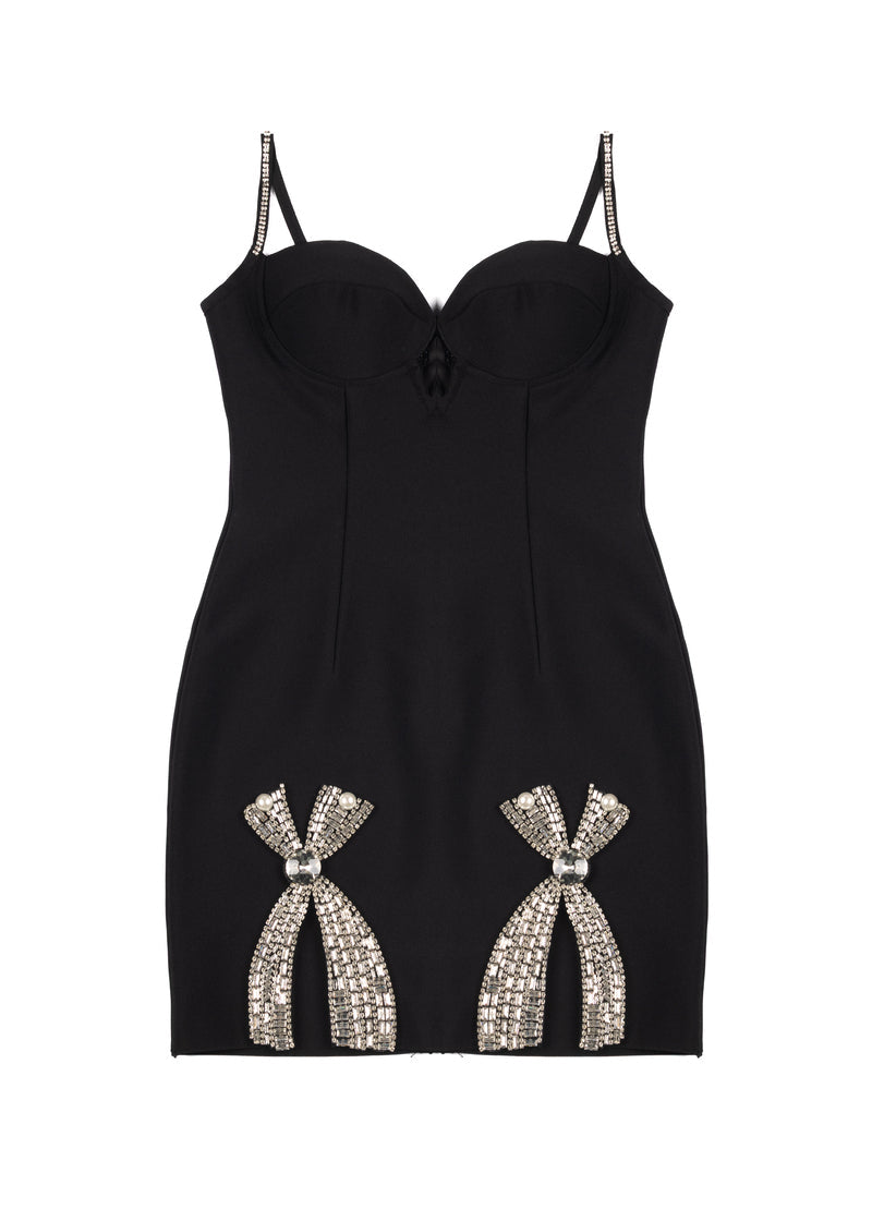 Rhinestone Bow Sweetheart Bodycon Mini Dress | Forever 21 Womens