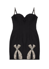 Rhinestone Bow Sweetheart Bodycon Mini Dress | Forever 21 Womens