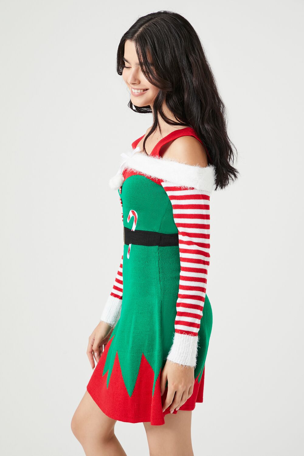 Peppermint Elf Mini Dress | Forever 21 Womens