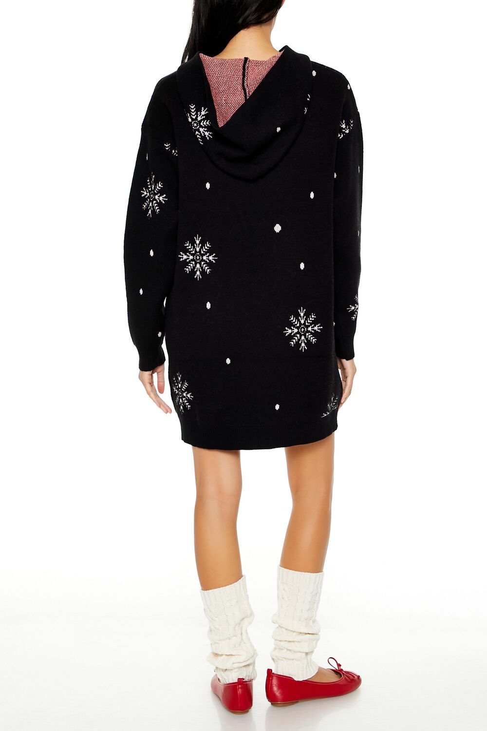 Hooded Christmas Mini Sweater Dress | Forever 21 Womens