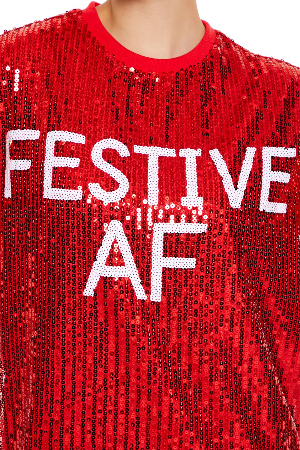 Sequin Festive AF T-Shirt Dress | Forever 21 Womens