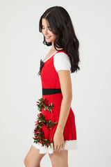 Tinsel Garland Santa Mini Dress | Forever 21 Womens