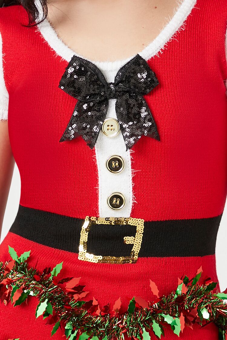 Tinsel Garland Santa Mini Dress | Forever 21 Womens