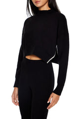 Faux Pearl-Trim Cropped Sweater | Forever 21 Womens