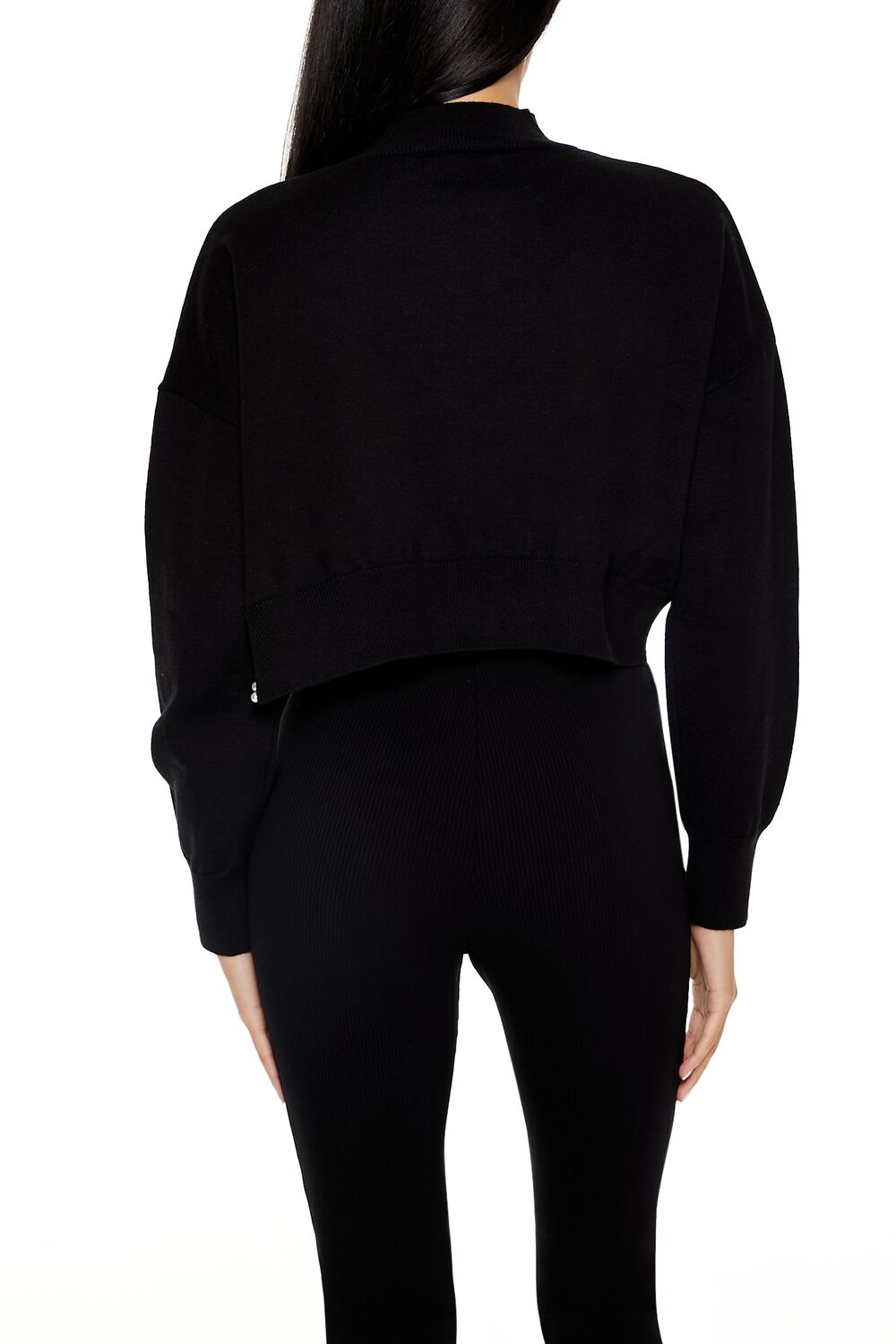 Faux Pearl-Trim Cropped Sweater | Forever 21 Womens