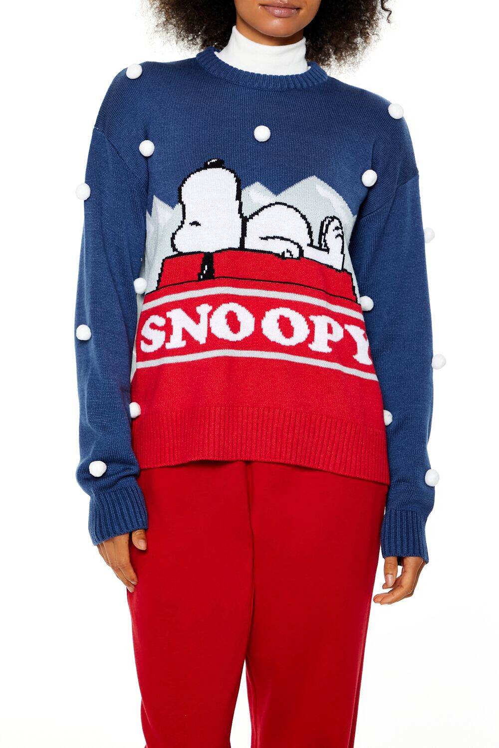 Pom Pom Snoopy Sweater | Forever 21 Womens