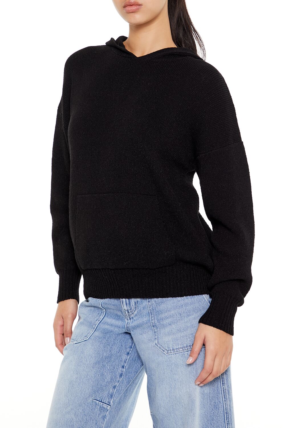 Hooded Drop-Sleeve Sweater | Forever 21 Womens