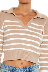 Striped Cropped Sweater | Forever 21 Womens
