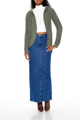 Hooded Open-Front Cardigan Sweater | Forever 21 Womens