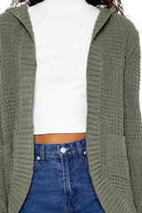 Hooded Open-Front Cardigan Sweater | Forever 21 Womens