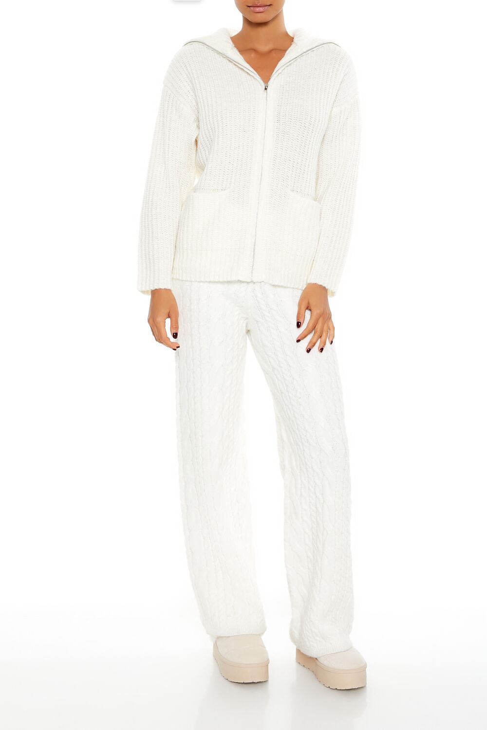 Ribbed Knit Zip-Up Sweater | Forever 21 Womens