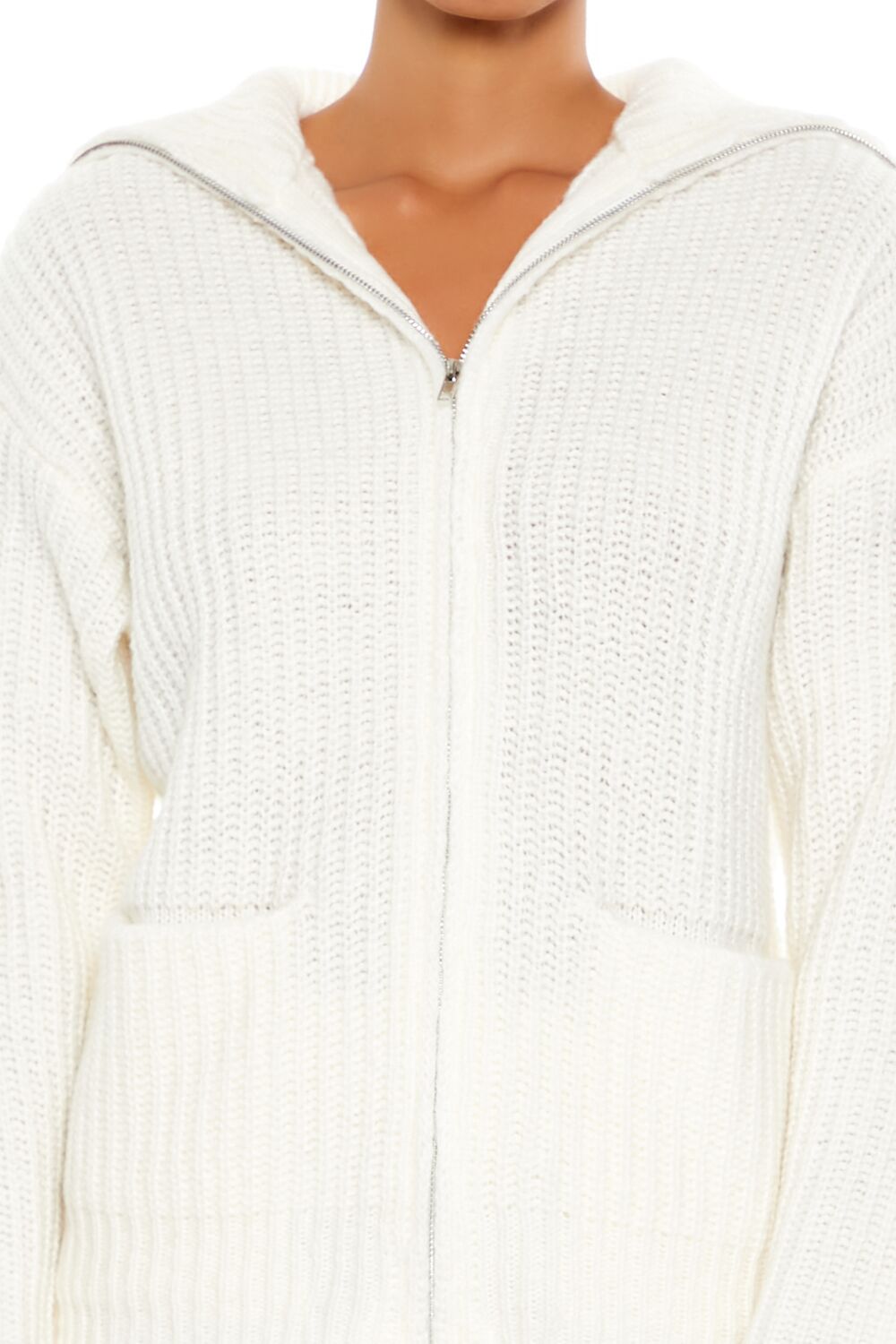 Ribbed Knit Zip-Up Sweater | Forever 21 Womens