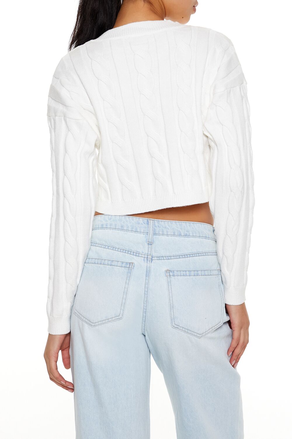 Cropped Cable Knit Sweater | Forever 21 Womens