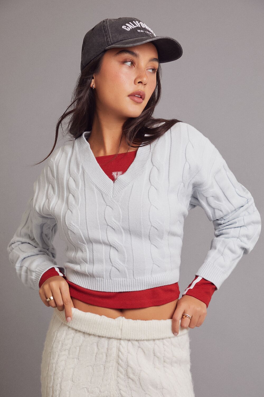 Cropped Cable Knit Sweater | Forever 21 Womens