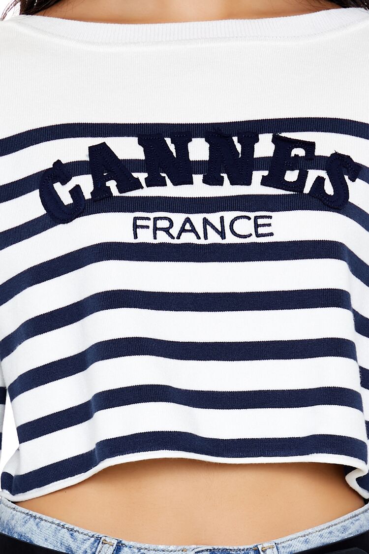 Cannes France Cropped Sweater | Forever 21 Womens