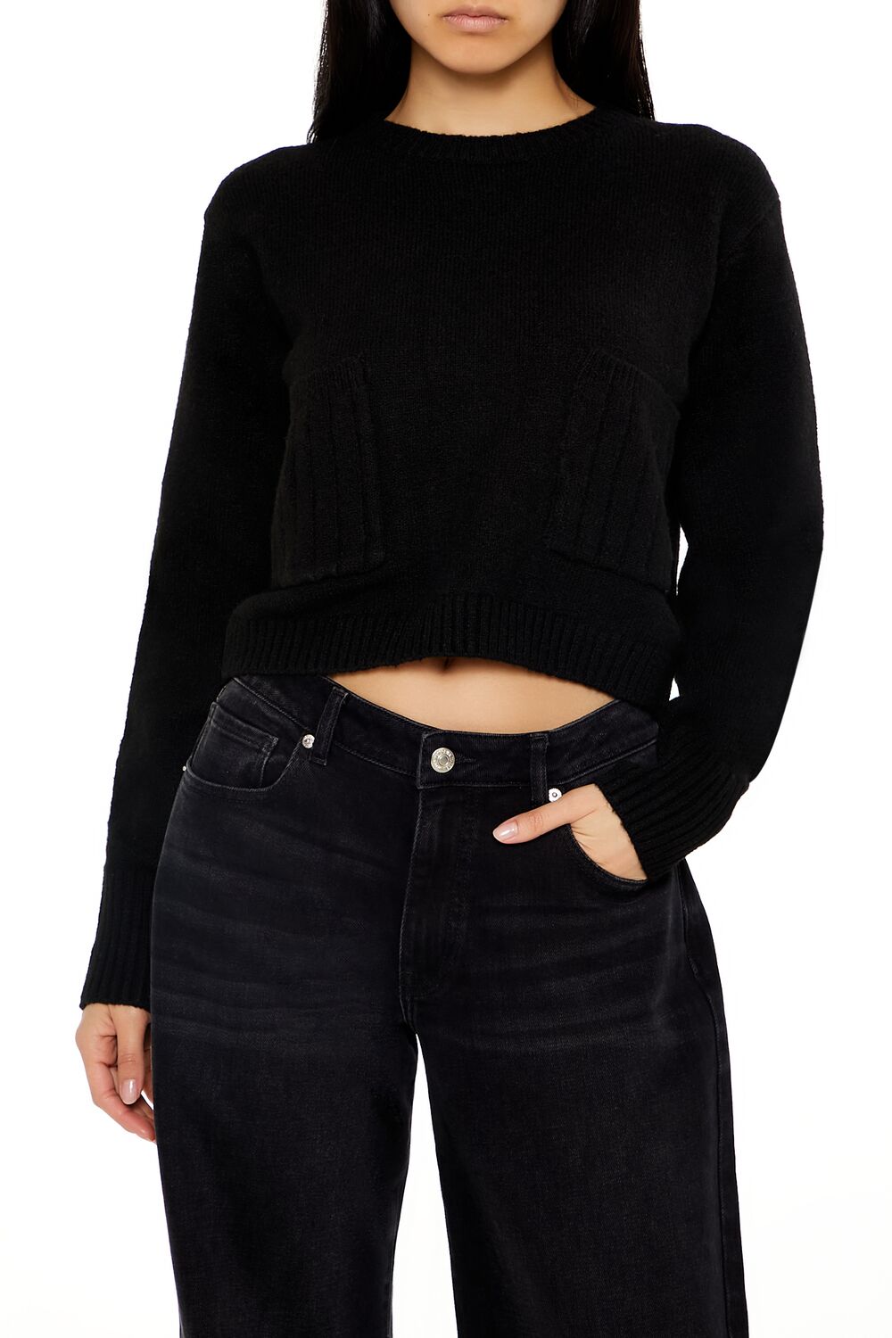 Cropped Crew Sweater | Forever 21 Womens