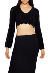 Lace-Up Cropped Sweater | Forever 21 Womens