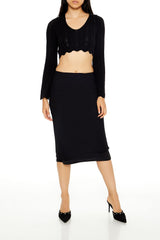 Lace-Up Cropped Sweater | Forever 21 Womens