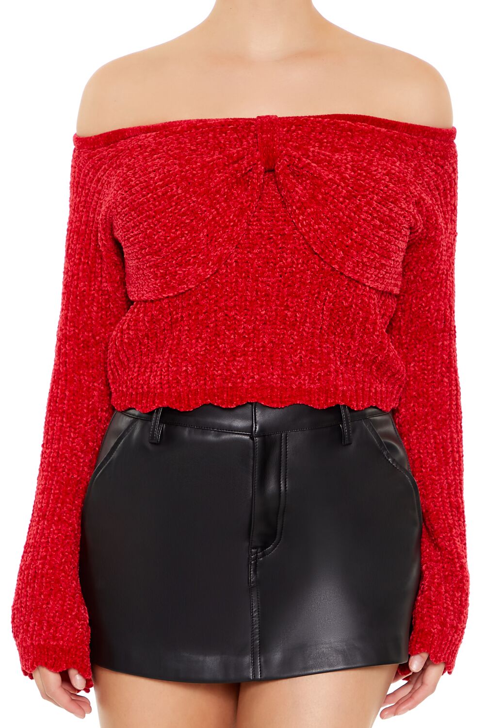 Off-the-Shoulder Bow Sweater | Forever 21 Womens