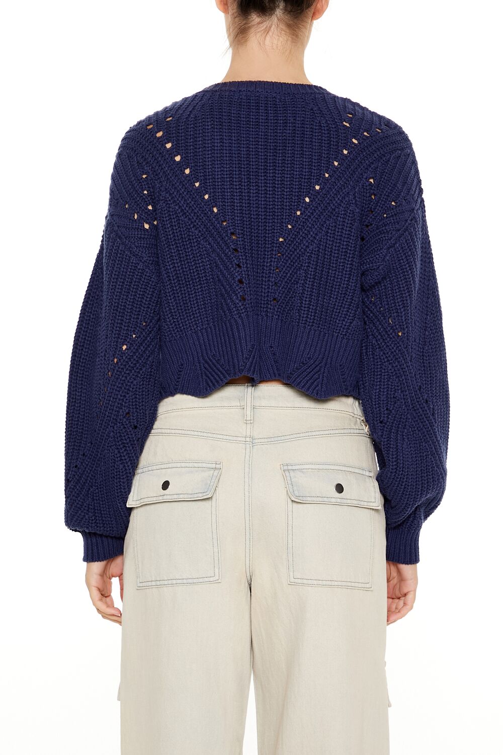 Open-Knit Cropped Sweater | Forever 21 Womens
