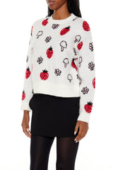 Strawberry & Mushroom Print Sweater | Forever 21 Womens