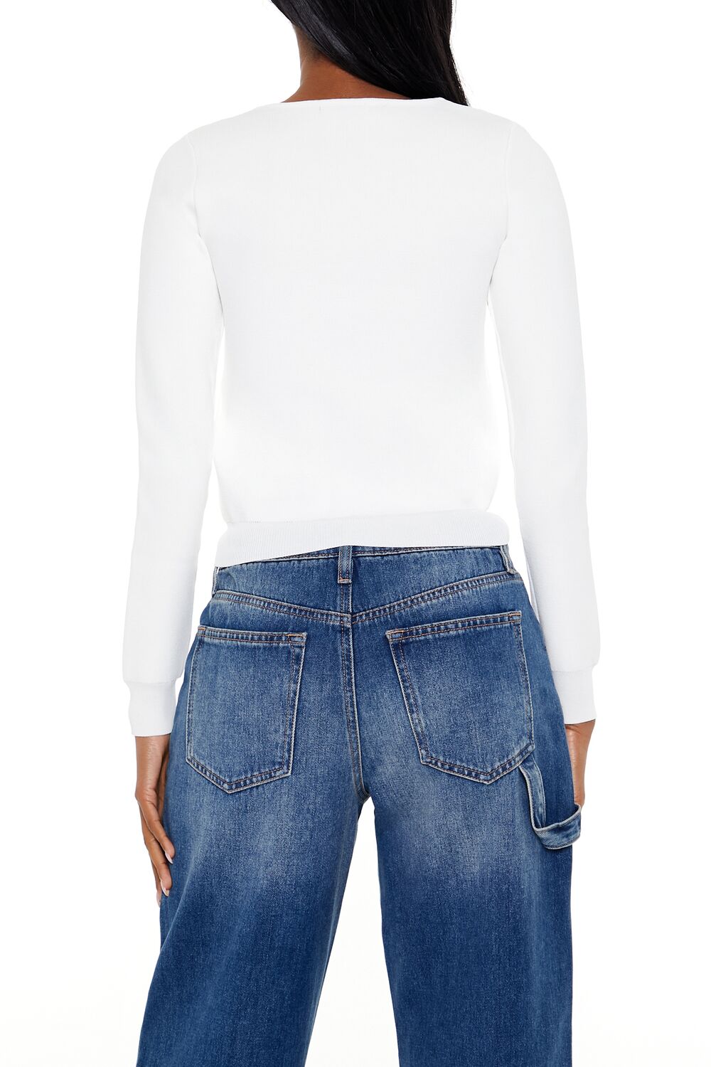 Faux Gem Cutout Sweater | Forever 21 Womens