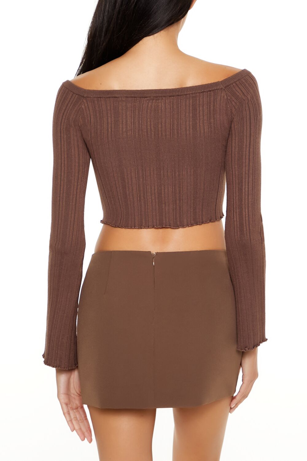 Off-the-Shoulder V-Hem Sweater | Forever 21 Womens